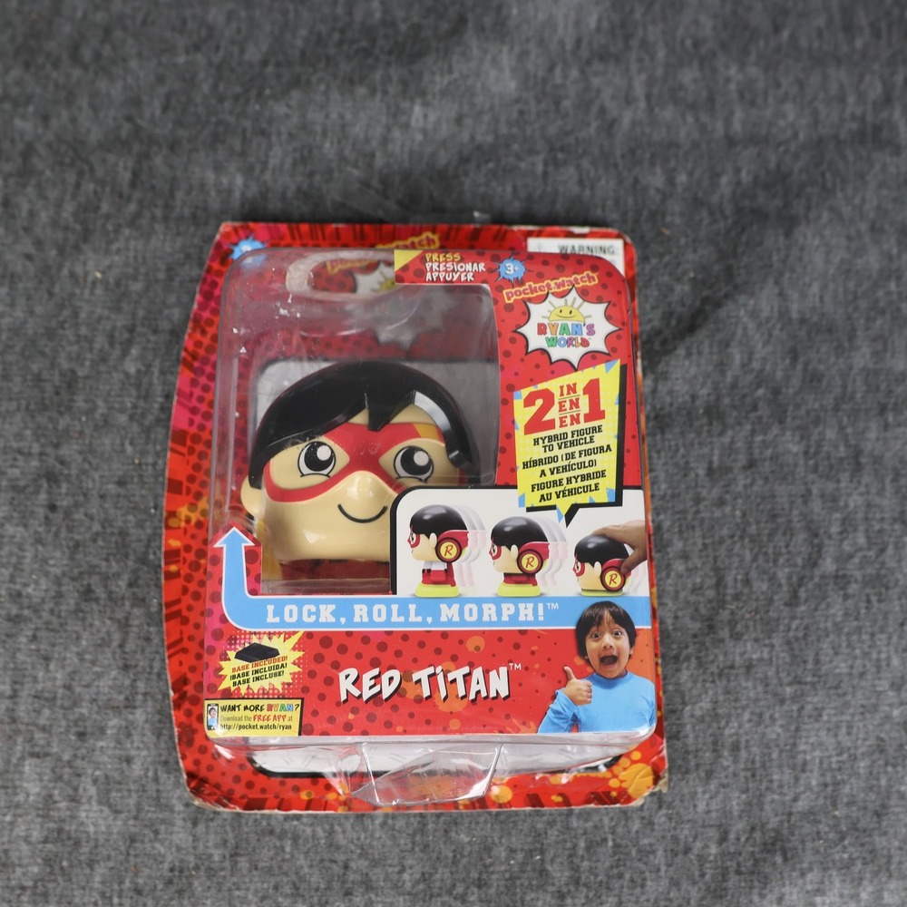 Ryan's World Red Titan Lock Roll Morph Hybrid Action Figure 2 In 1 Boxed Toy